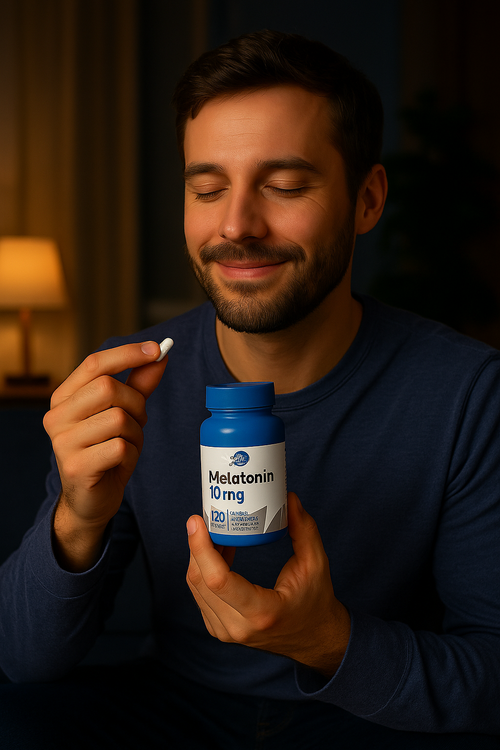 Melatonina 10mg – Sueño Profundo y Natural (120 Cápsulas)
